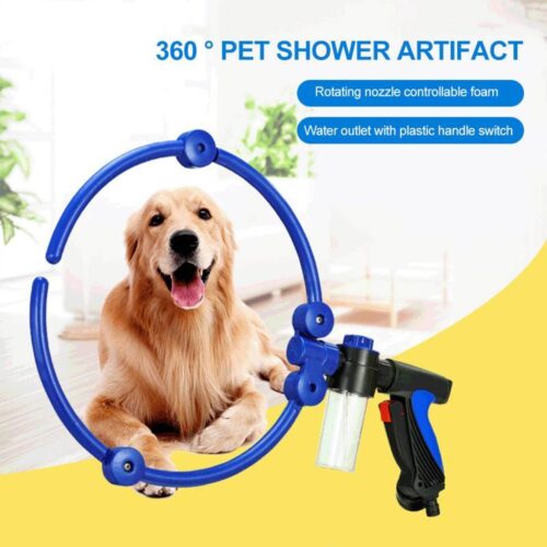 360-degree Handheld Shower with Shampoo for Dogs