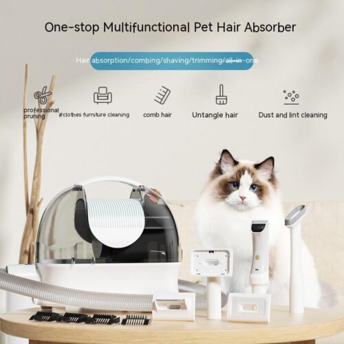 Multifunctional Dog & Cat Trimmer with Built-in Hair Vacuum