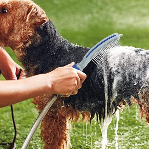 Pet Bath Brush Shower With Water Hose